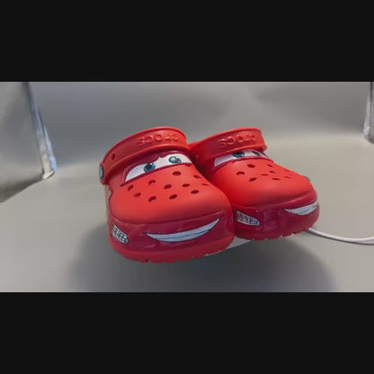 Classic McQueen LED Children's Slippers